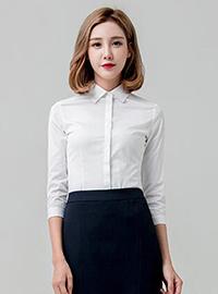 职业装七分袖衬衫女