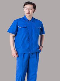 夏季短袖工作服男女套