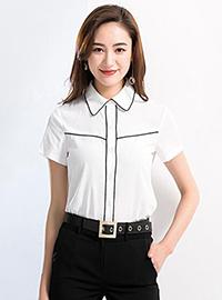 新款职场女装短袖白衬